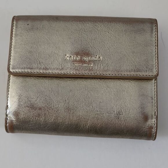 Kate Spade new york mini wallet gold - Picture 1 of 8
